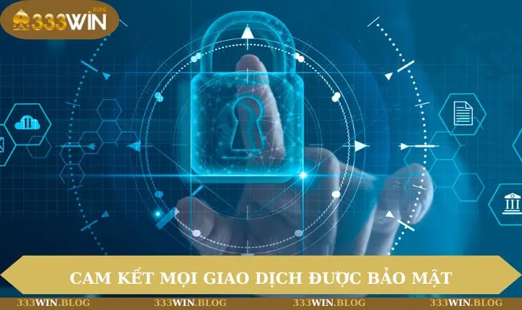 Chính sách bảo mật 333WIN 3 Cam kết mọi giao dịch được bảo mật