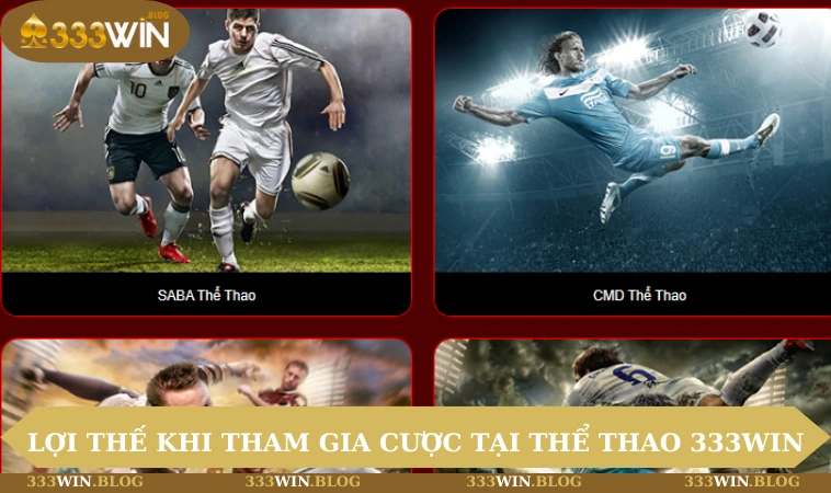 Thể thao 333WIN 1 Lợi thế khi tham gia cược tại thể thao 333WIN