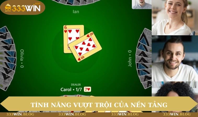 Sòng bài 333WIN 3 Tính năng vượt trội của nền tảng